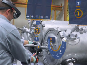 Augmented reality solutions for metallurgical process lines.
